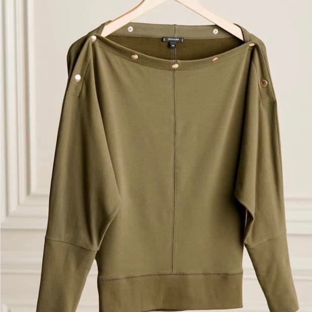 Stella & Dot Olive Top (Weekend Slouchy) Size 1X, EUC